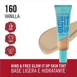 Rimmel London - Kind & Free Glow It Up Moisturizing Skin Tint - 160 Vanilla