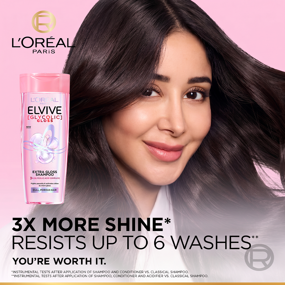 L'Oreal Paris - Elvive Shampoo Glycolic Gloss 360ml