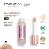 Revolution - Conceal & Define Foundation - F3