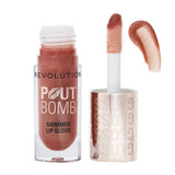 Revolution - Pout Bomb Shimmer Gloss - Nude Glow