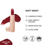 ST London - Matt Moist Long-Lasting Lipstick - Death by Red