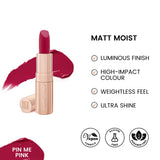 ST London - Matt Moist Long-Lasting Lipstick - Pin Me Pink