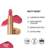ST London - Matt Moist Long-Lasting Lipstick - Pin Me Pink