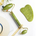 Luxe Basics - Pack Of Jade Face Roller & Gua Sha