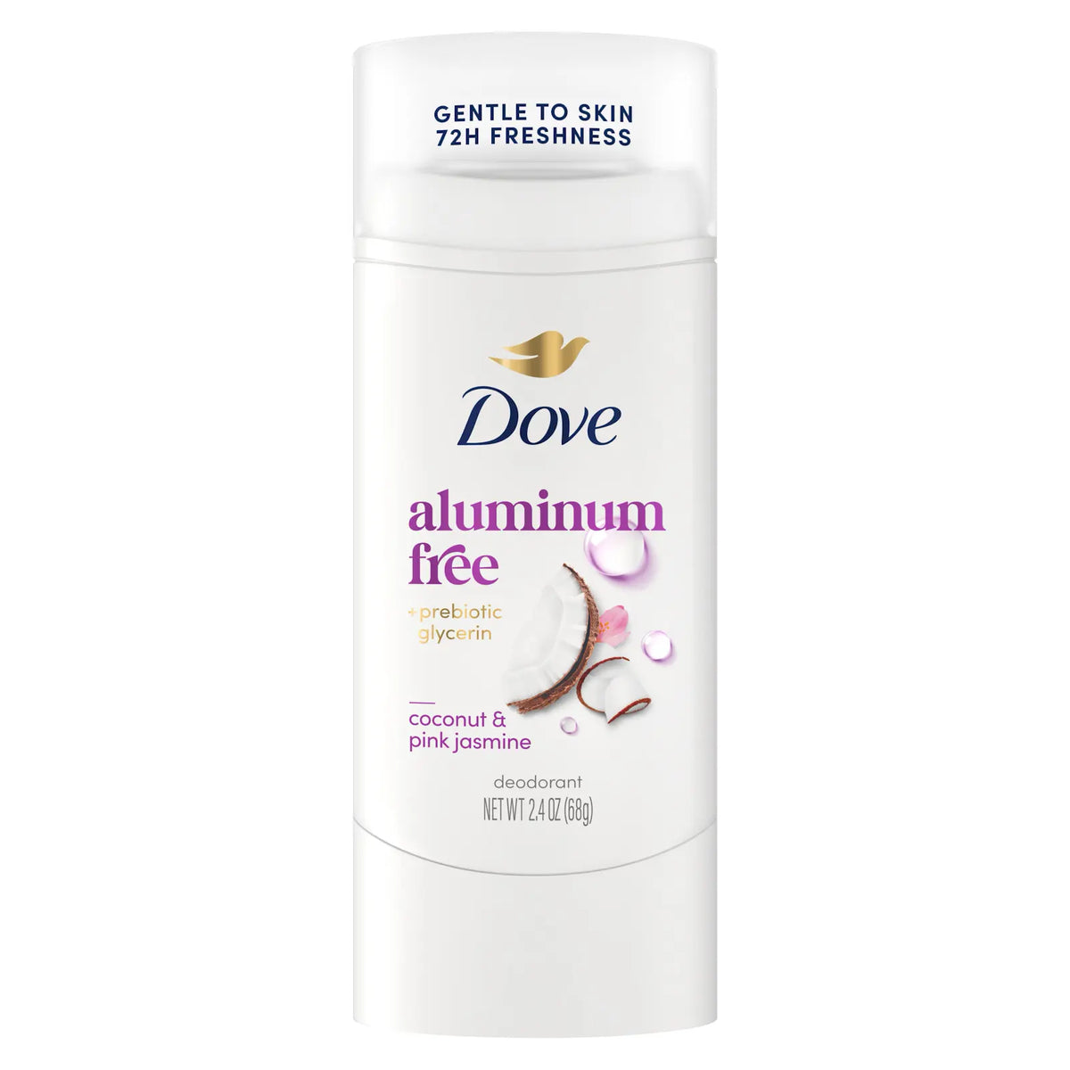 Dove - Coconut & Pink Jasmine Aluminum Free Deodorant Stick - 2.4 Oz (68g)