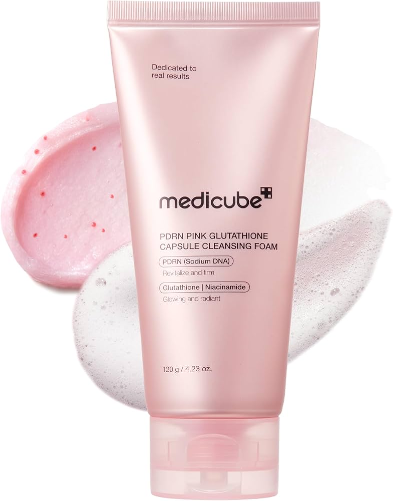 Medicube -  PDRN Pink Glutathione Capsule Cleansing Foam 120G