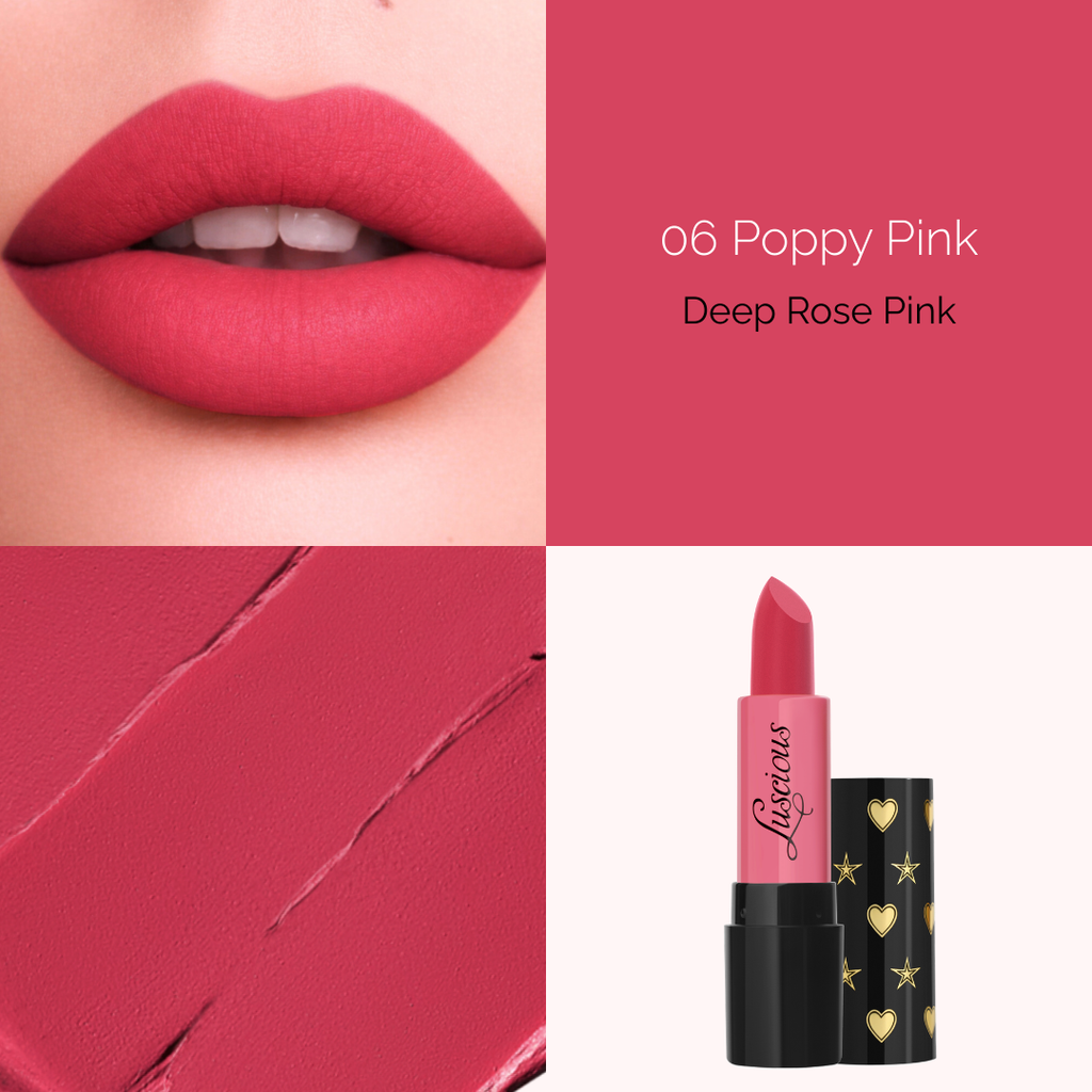 Luscious - Icon Lipstick - Poppy Pink