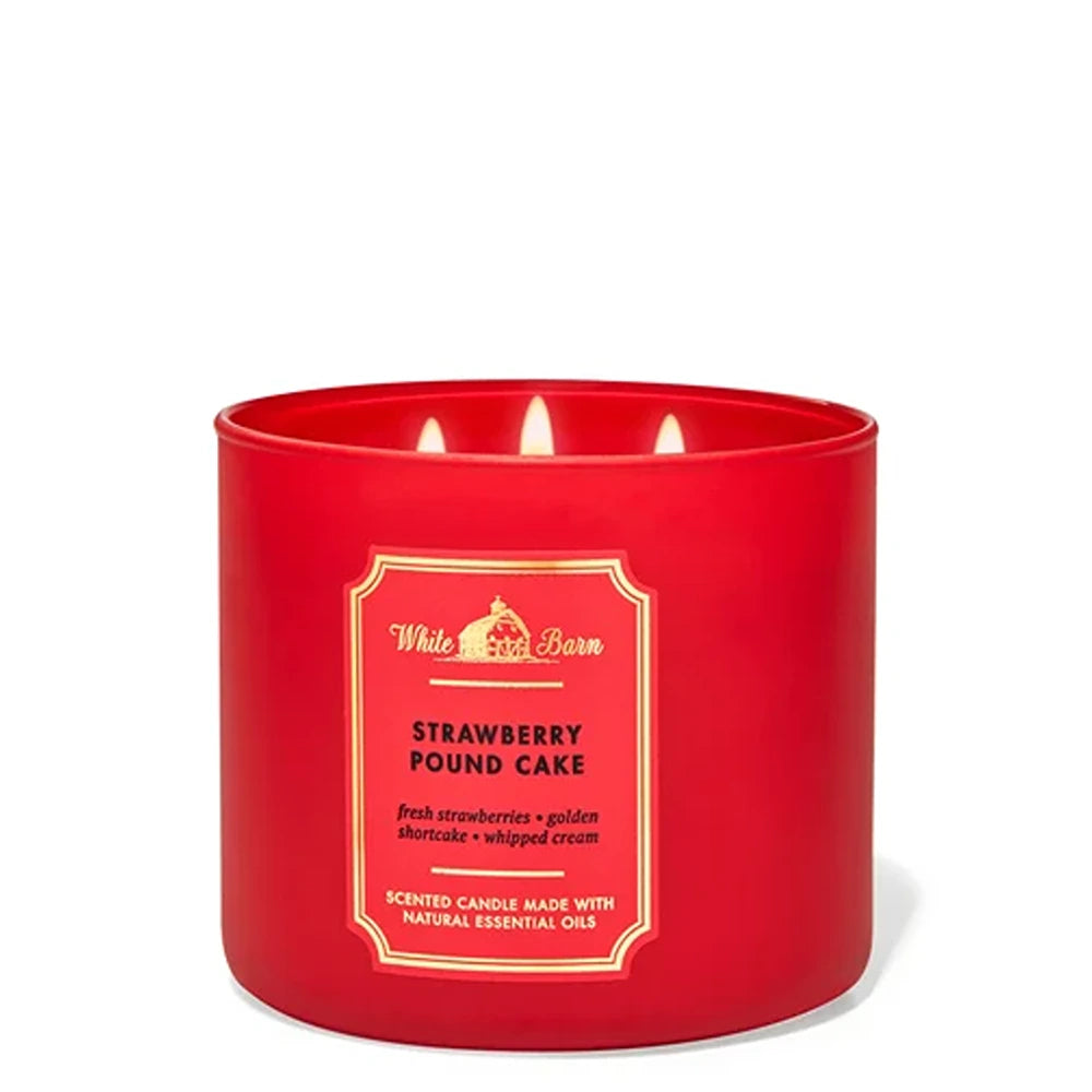 Bath & Body Works - 3 Wick Candles Cylinder - White Gardenia