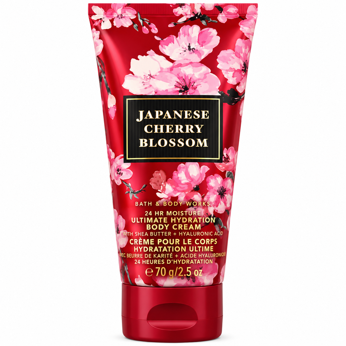 Bath & Body Works - Travel Ultimate Hydration Body Cream - Japanese Cherry Blossom 70g