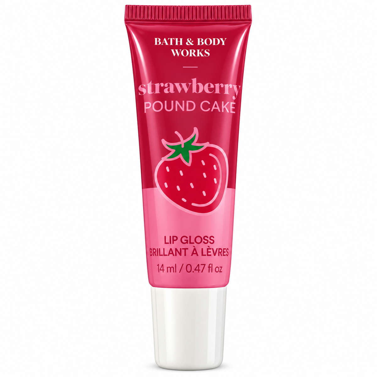 Bath & Body Works - Lip Gloss -Strawberry Pound Cake 14ml