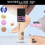 Maybelline - Fit Me Dewy + Smooth Liquid Foundation SPF 30 - 115 Ivory 30ml
