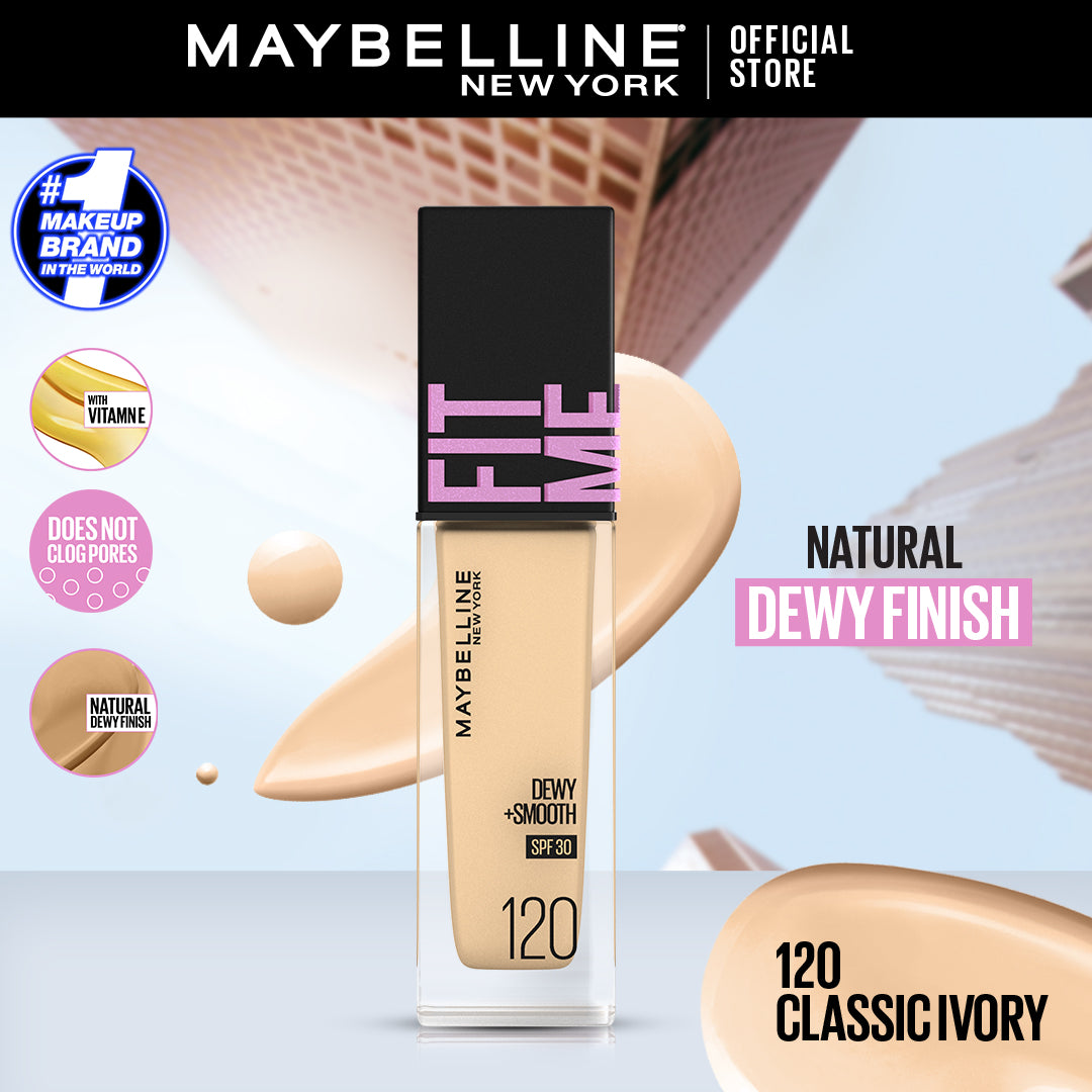 Dewy Finish Best Dewy Long Lasting Foundation Maybelline Fit Me