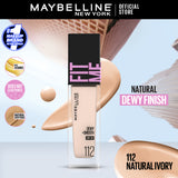 Maybelline - Fit Me Dewy + Smooth Liquid Foundation SPF 30 - 112 Natural Ivory 30ml