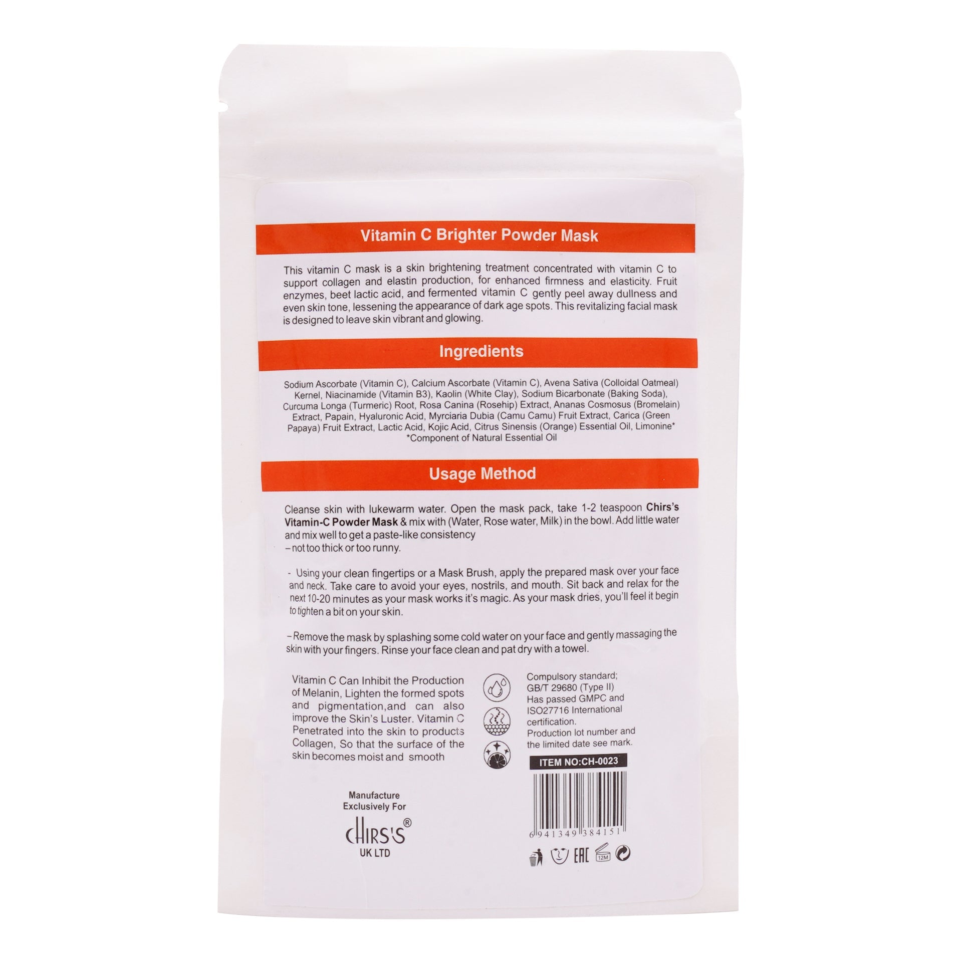 Chirs's - Vitamin-C Powder Mask