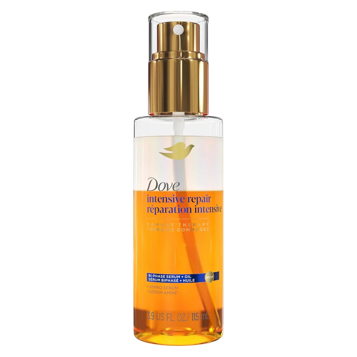Dove - Intensive Repair Bi-Phase Serum + Oil - 3.9 Fl Oz (115ml)