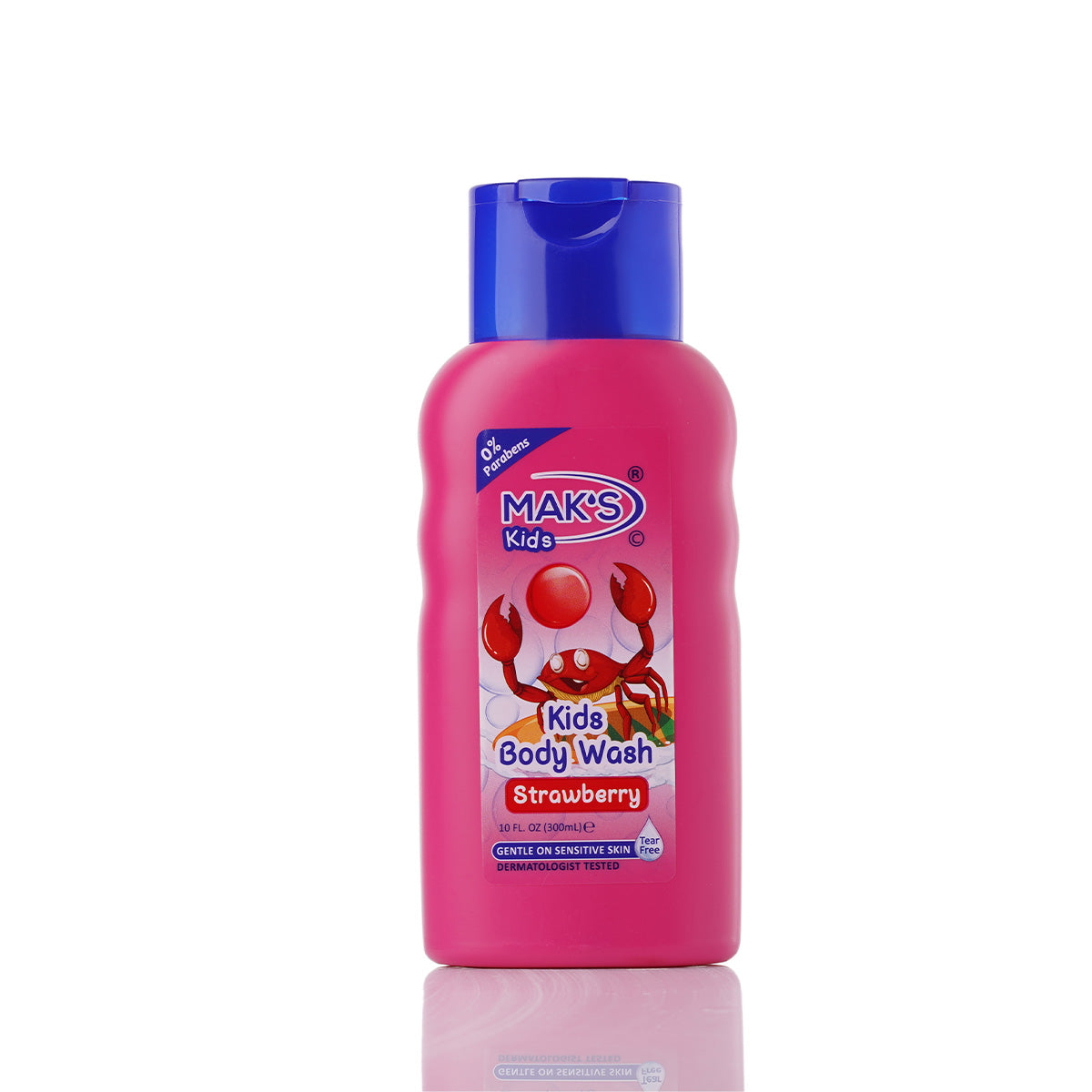 Mak's - Kids Strawberry Body Wash for Sensitive Skin - 300ml