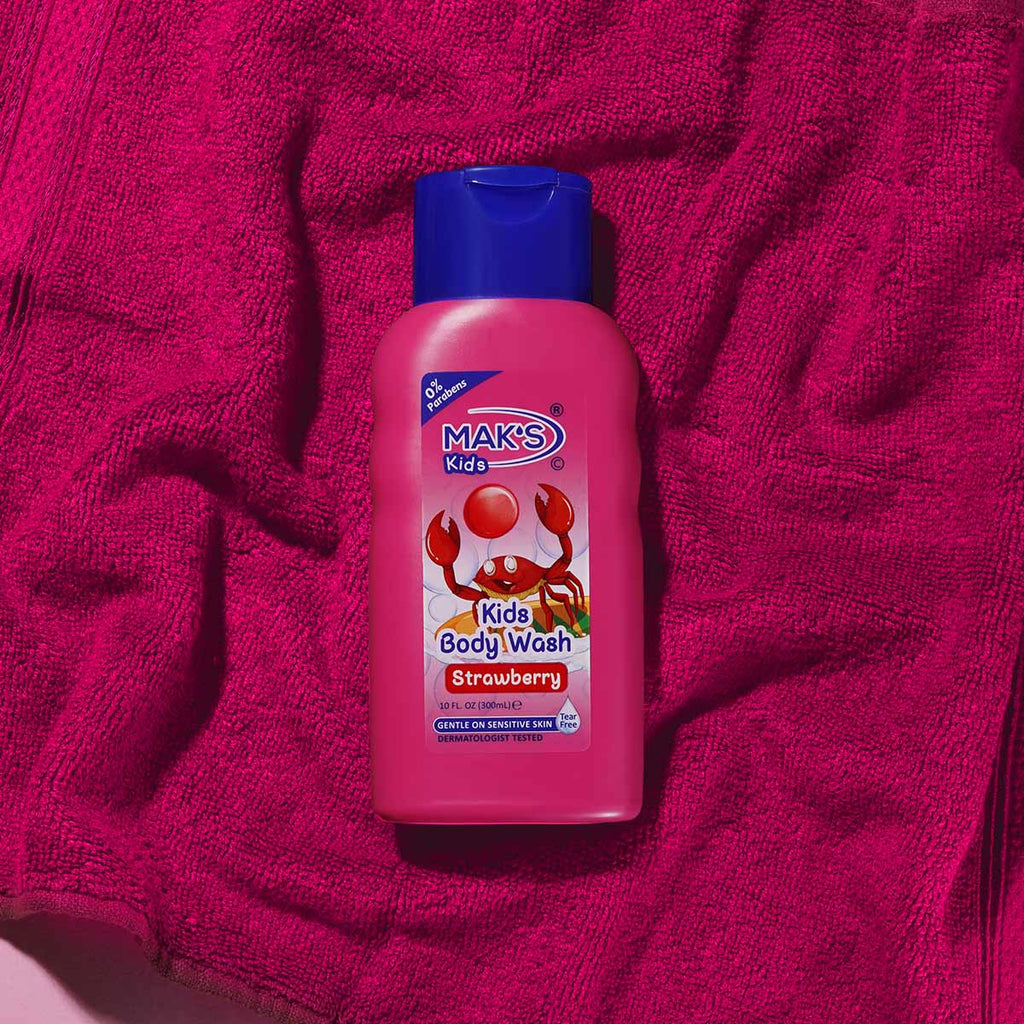Mak's - Kids Strawberry Body Wash for Sensitive Skin - 300ml