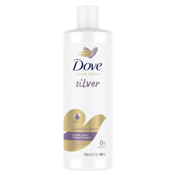 Dove - Love Your Silver Gorgeous Greys Sulfate-Free Conditioner - 13.5 Fl Oz (400ml)