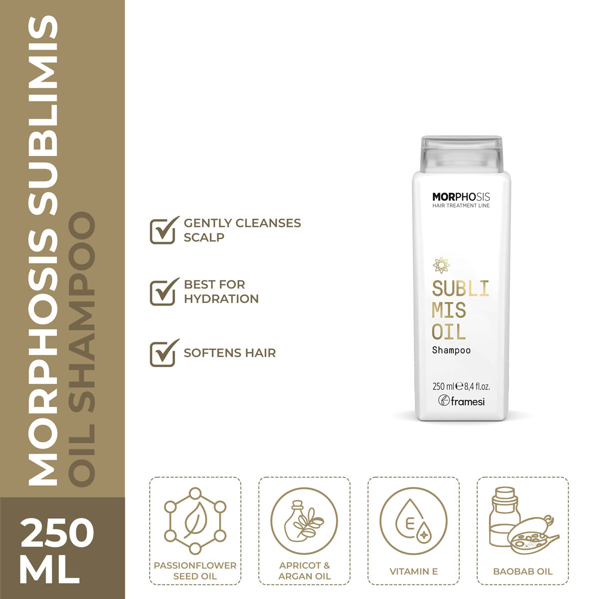 Framesi - Morphosis Sublimis Oil Shampoo - 250ml
