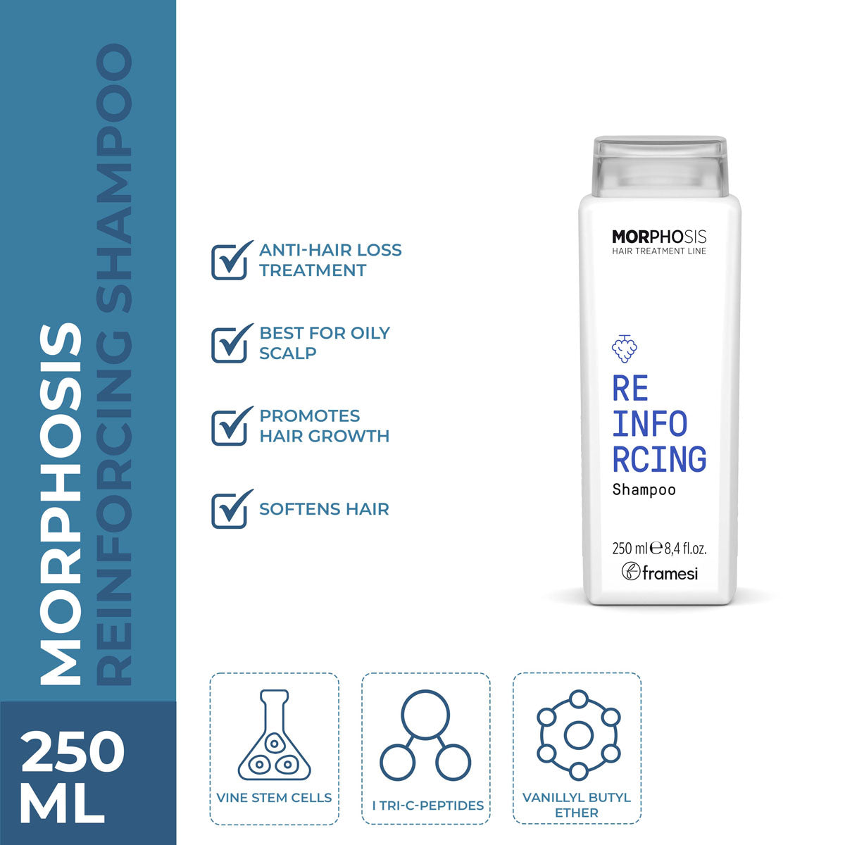 Framesi - Morphosis Reinforcing Shampoo - 250ml