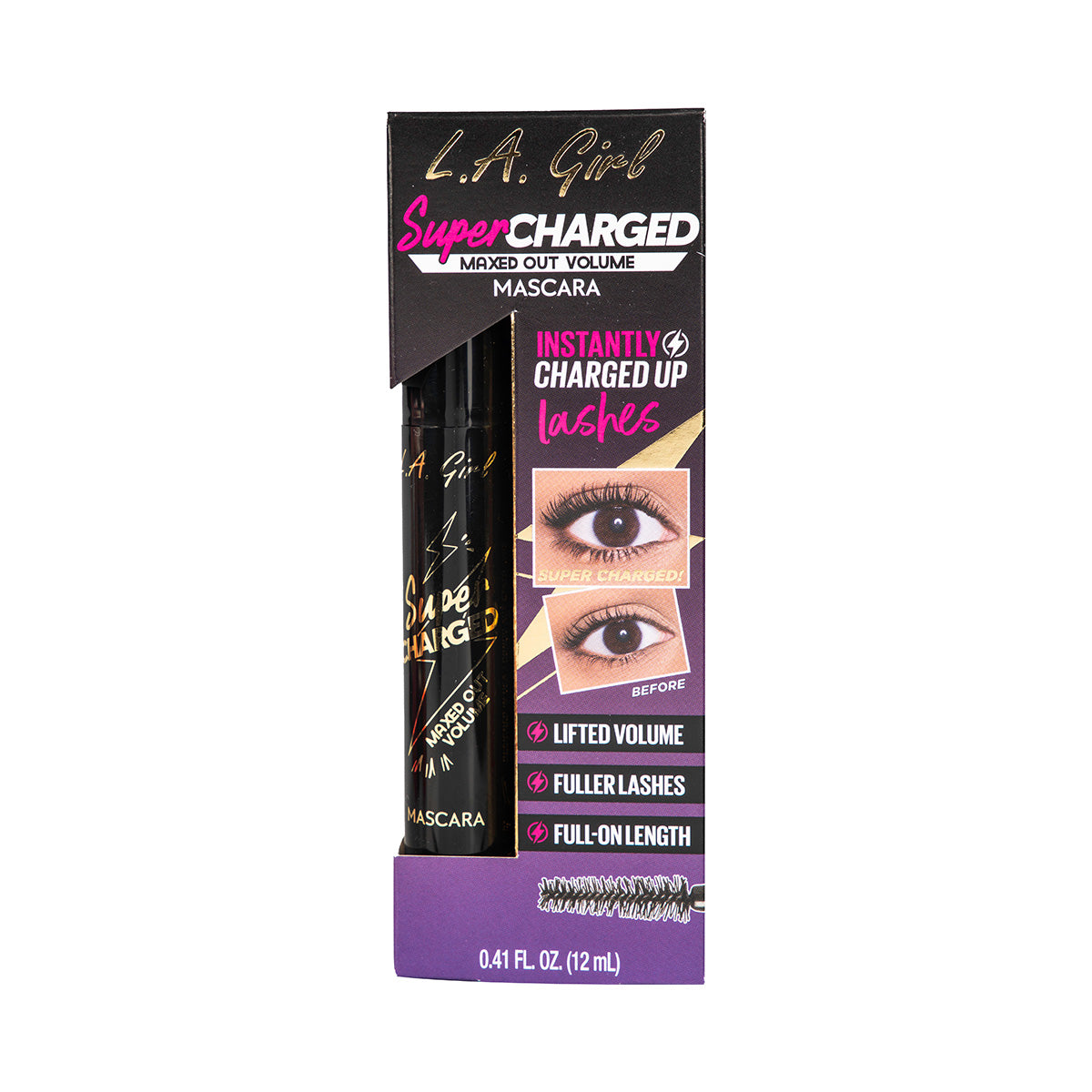 LA Girl - Super Charged Volume Mascara - Black