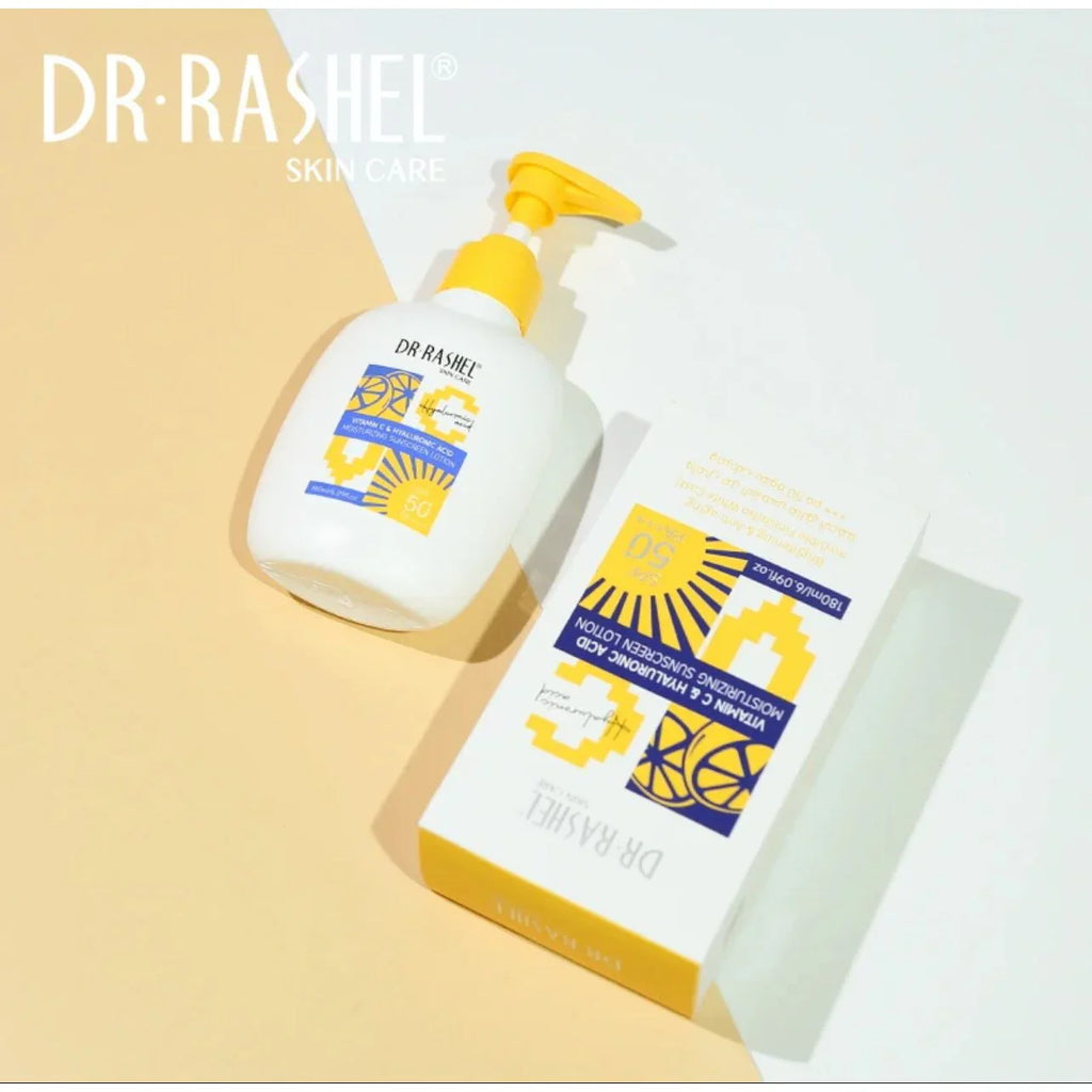 Dr Rashel - Vitamin C & Hyaluronic Acid Moisturizinng Sunscreen Lotion SPF50 180ml