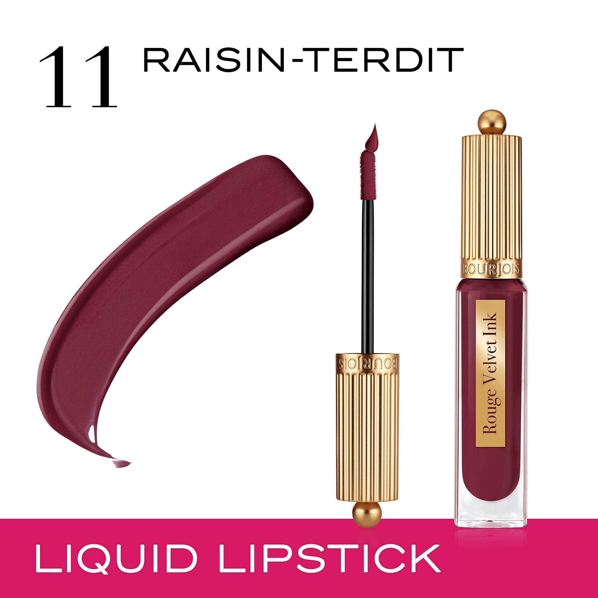 Bourjois - Rouge Velvet Ink Lipstick - 11 - Raisin