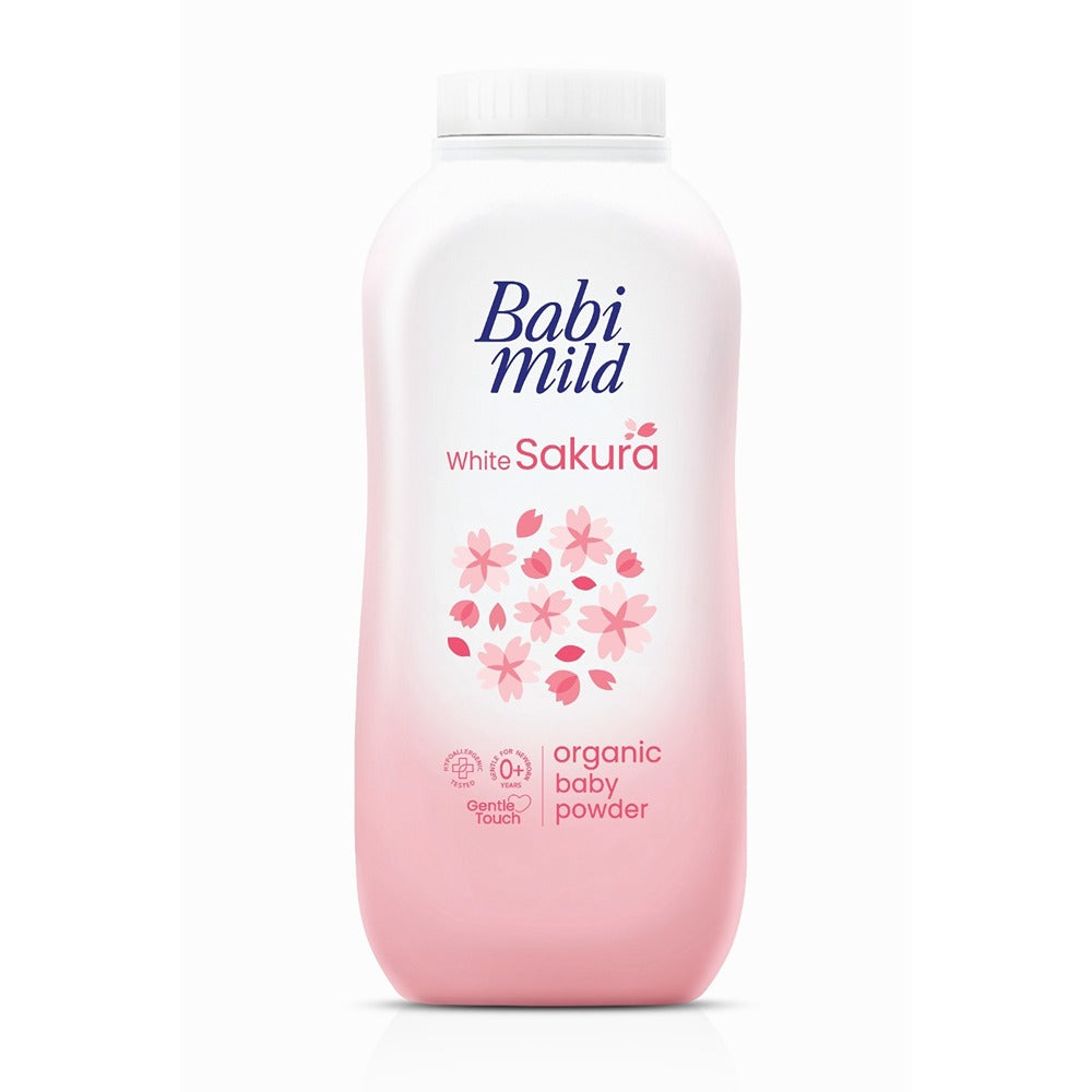 Babi Mild - White Sakura Organic Baby Powder - 160g