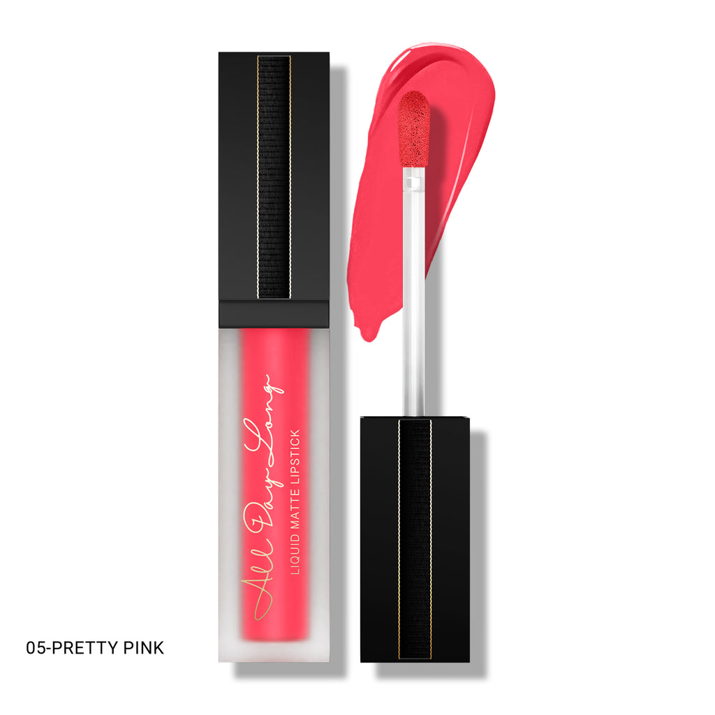 BBA By Suleman - All Day Long Liquid Matte Lipstick - 05 Pretty Pink
