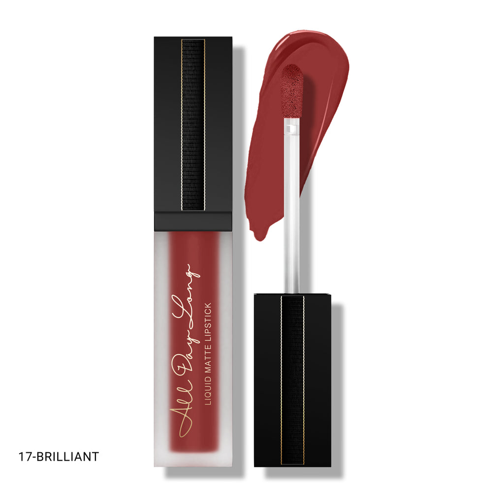 BBA By Suleman - All Day Long Liquid Matte Lipstick - 17 Brilliant