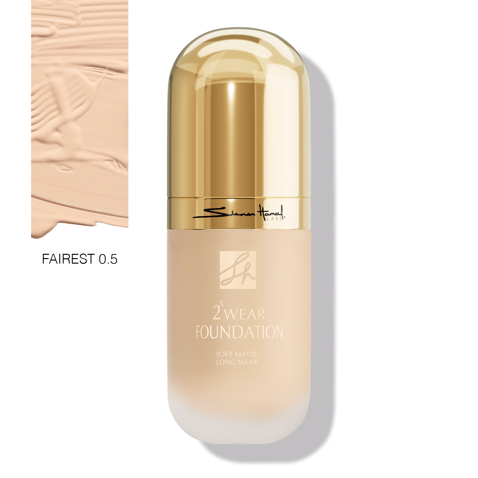 BBA By Suleman - Sh 2x Wear Liquid Foundation - Fairest 0.5
