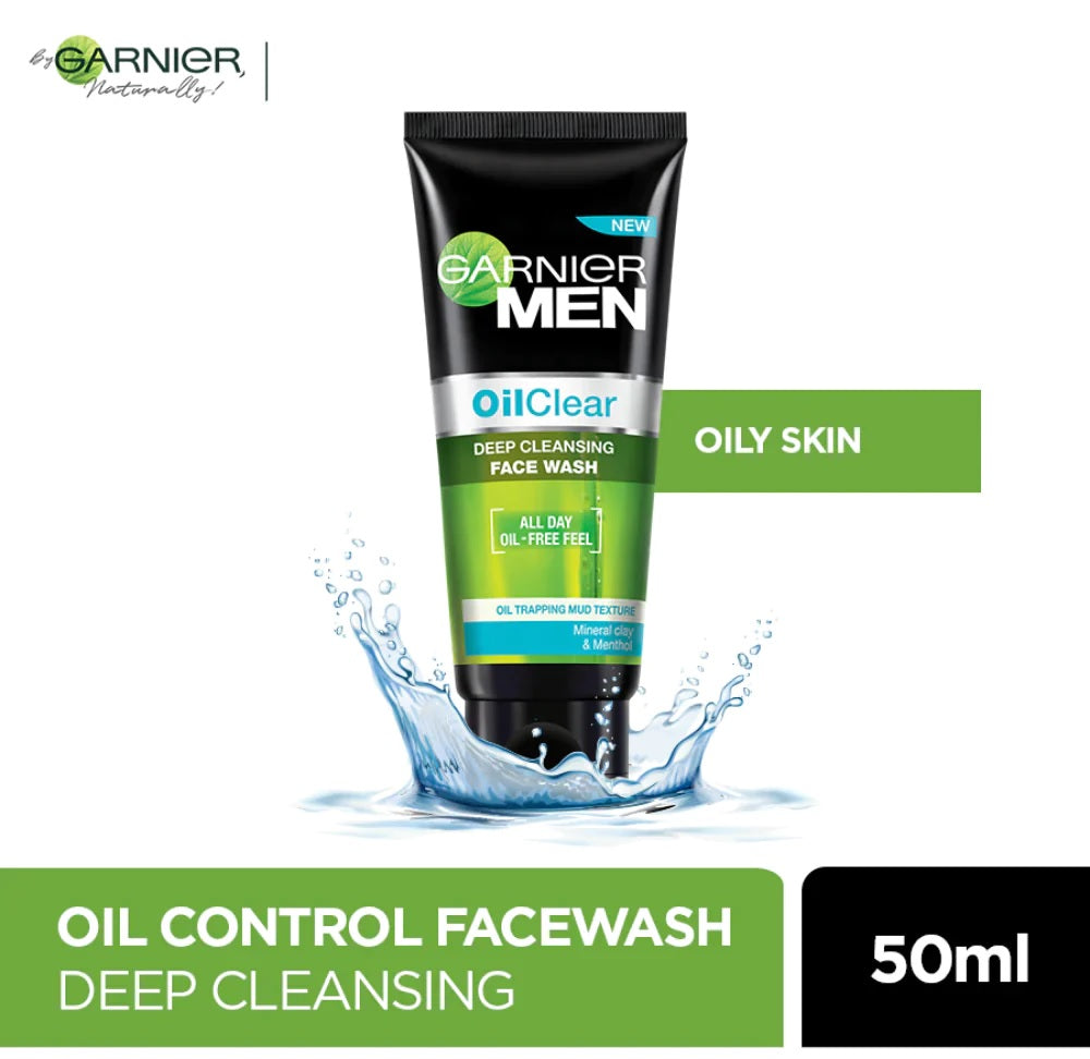 Garnier Oil Clear Face Wash For Men 50ml Makeup City Pakistan