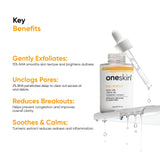 Oneskin - Peel Perfect AHA 15% + BHA 2%, Turmeric Extract - 30ml