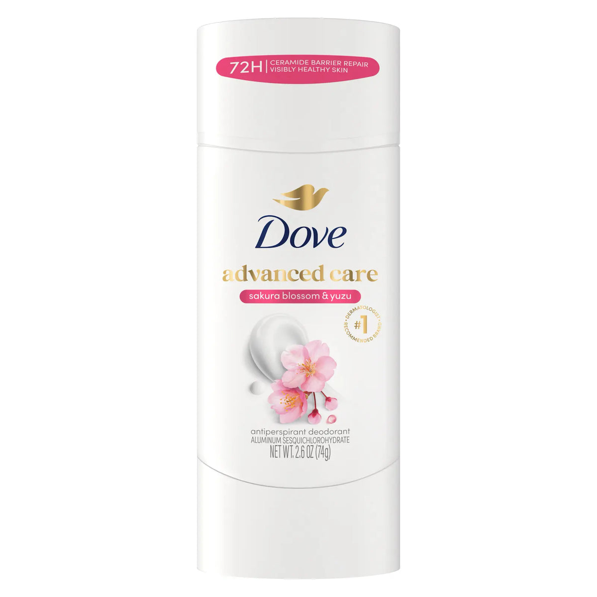 Dove - Advanced Care Sakura Blossom & Yuzu Antiperspirant Stick - 2.6 Oz (74g)