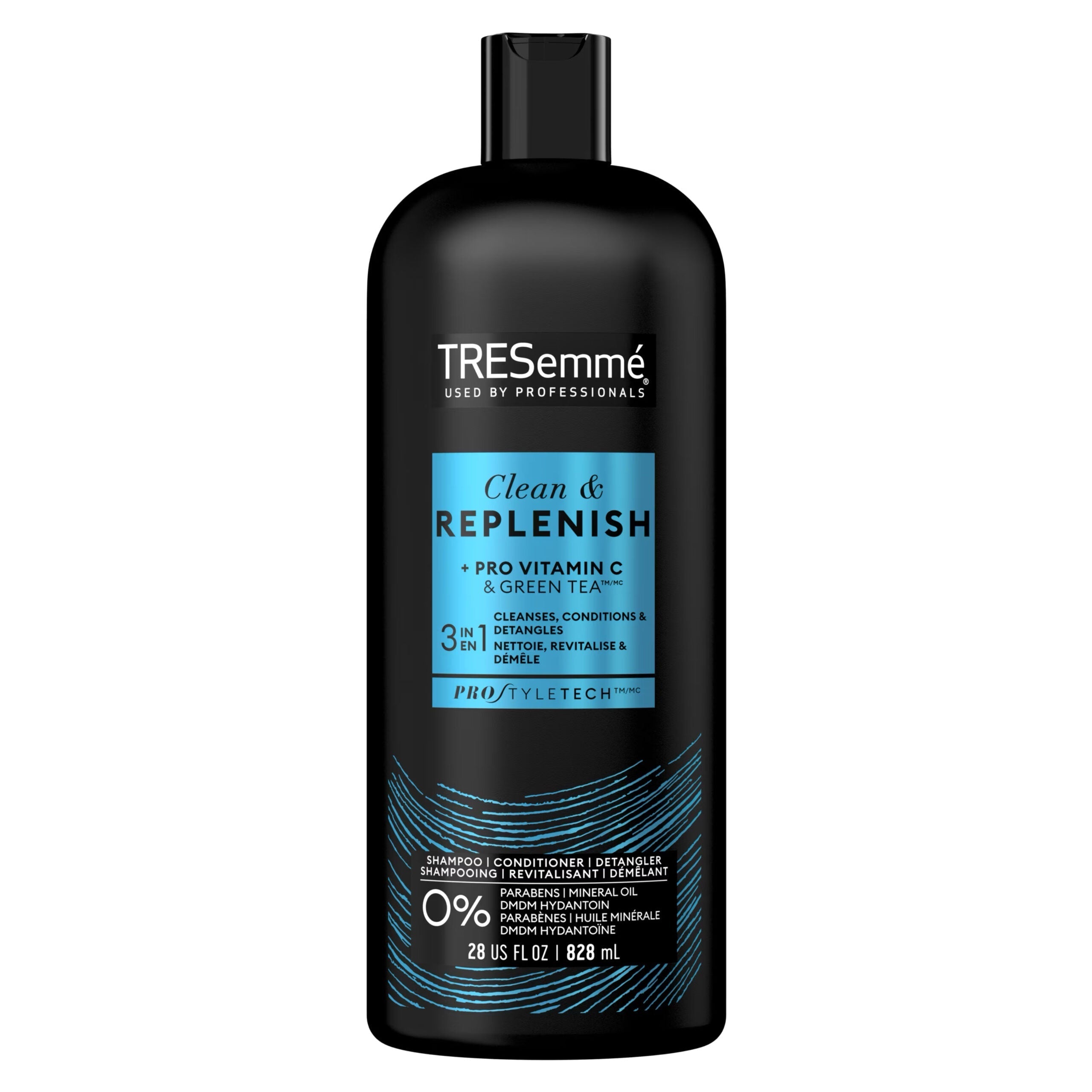 TRESemmé - Regular 3in1 Cleanse & Replenish Shampoo 828ml