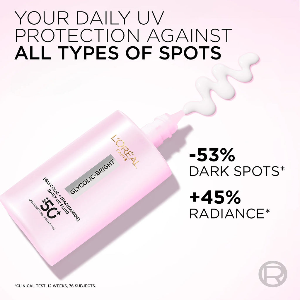 LOreal Paris - Glycolic Bright UV Fluid SPF 50+