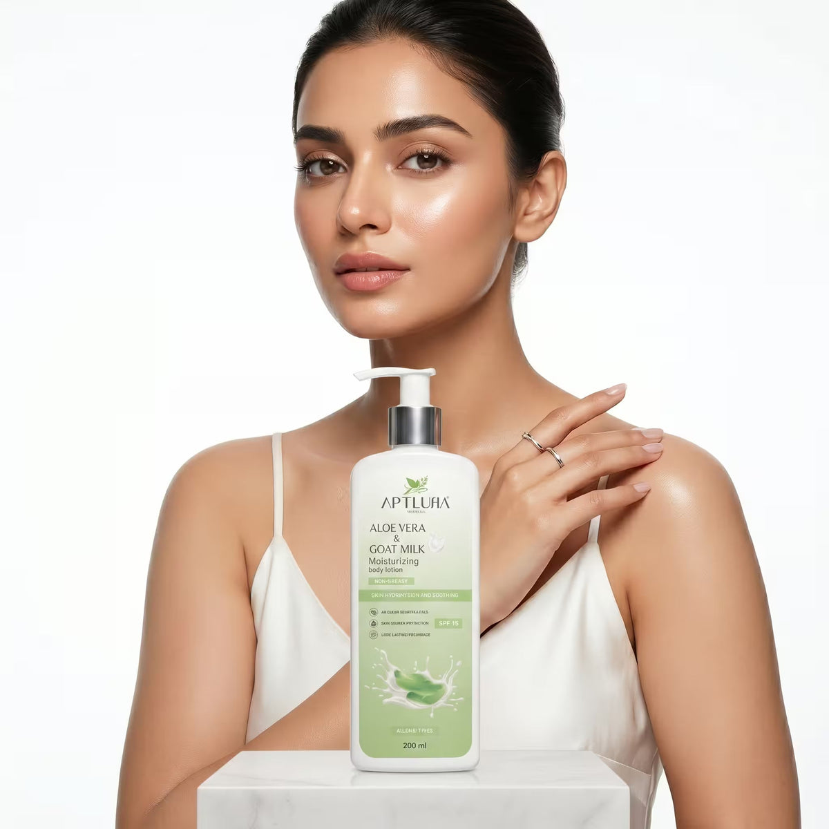 Aptlura Aloe Vera & Goat Milk Moisturizing Body Lotion 200ml