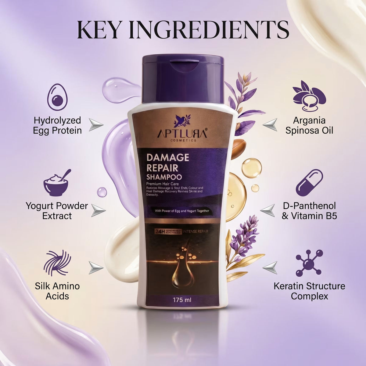 Aptlura Damage Repair Shampoo – 175ml