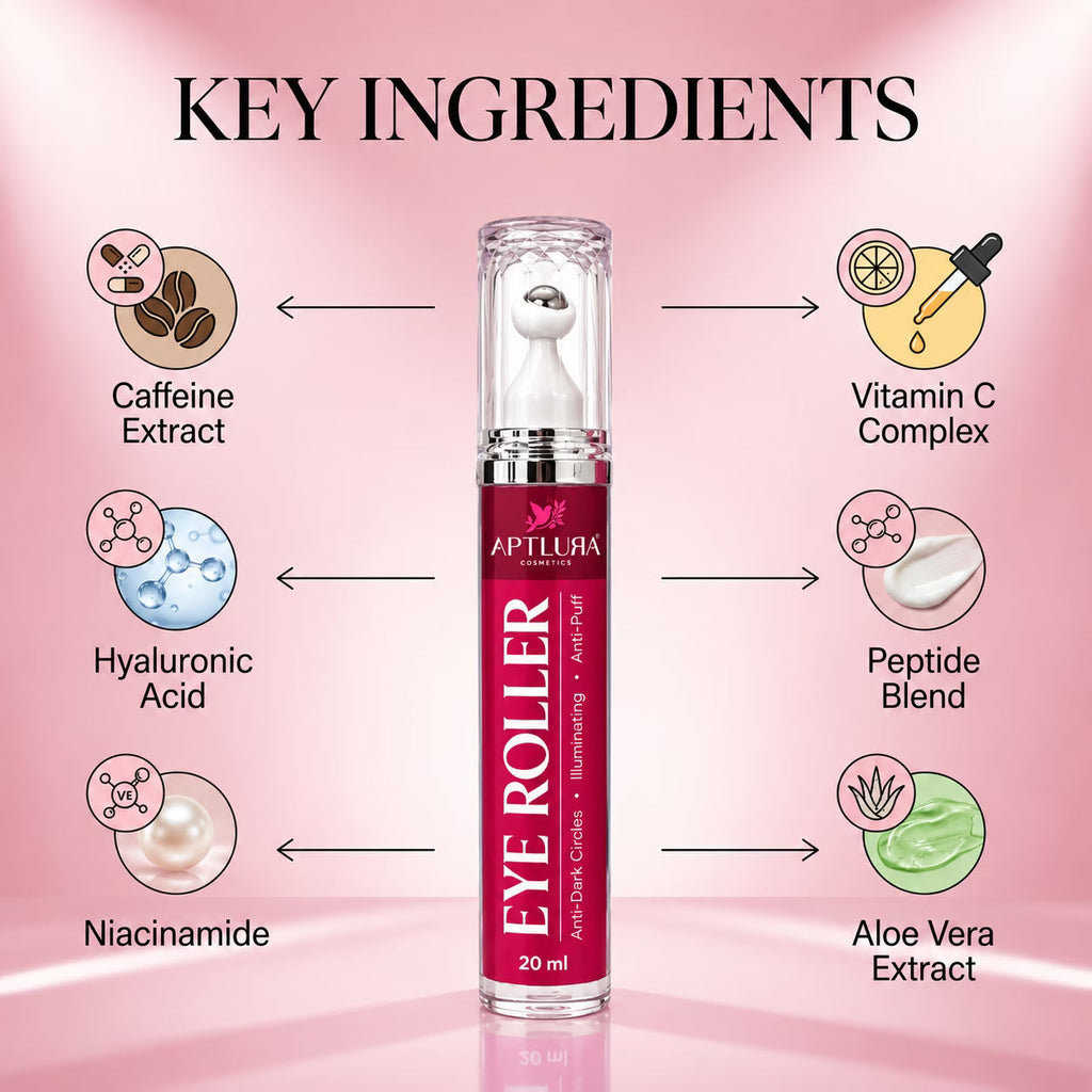 Aptlura Eye Roller – Dark Circle & Puff Care 20ml