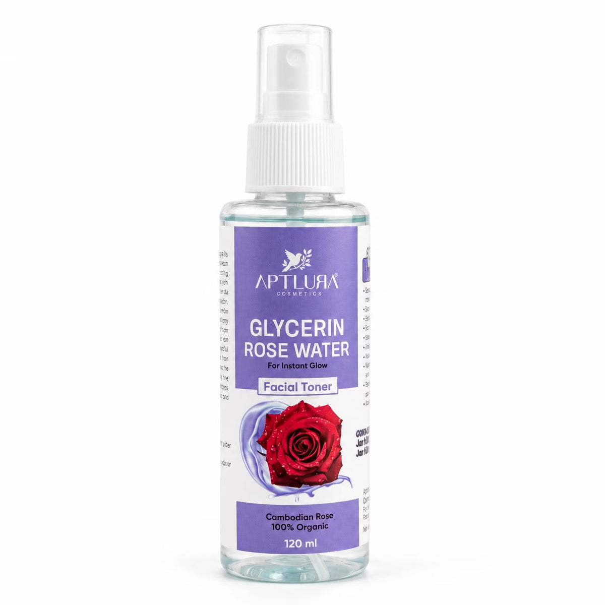Aptlura Glycerin Rose Water Toner – 120ml