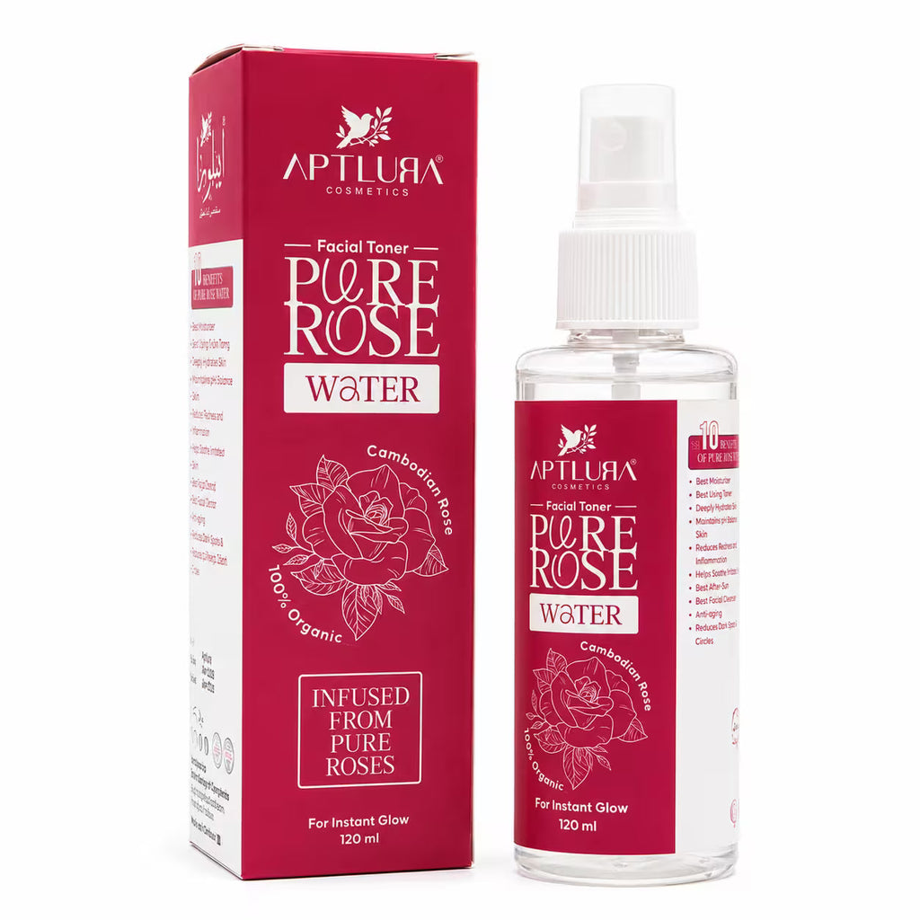 Aptlura Pure Rose Water Facial Toner – 120ml