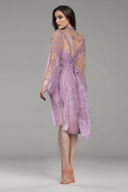 BLS - Babette Silk And Lace Nighty - Rose