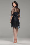 BLS - Bess Silk And Lace Nighty - Black