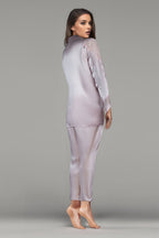 BLS - Beulah Silk Pajama Set - Powder Pink