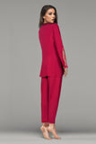 BLS - Bluma Lace And Viscose Pajama Set - Burgundy