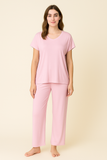 BLS - Aster Viscose Pajama Set - Pink