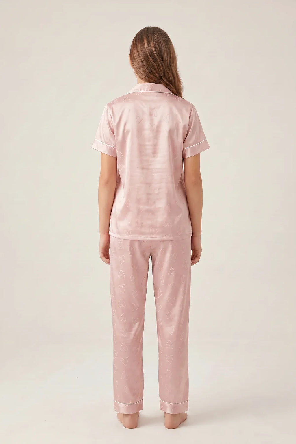 BLS - Be My Love Satin Pajama Set - Pink