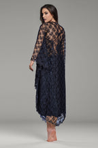 BLS - Bella Silk And Lace Nighty - Black