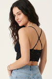 BLS - Belle Non Padded Lace Bralette - Black
