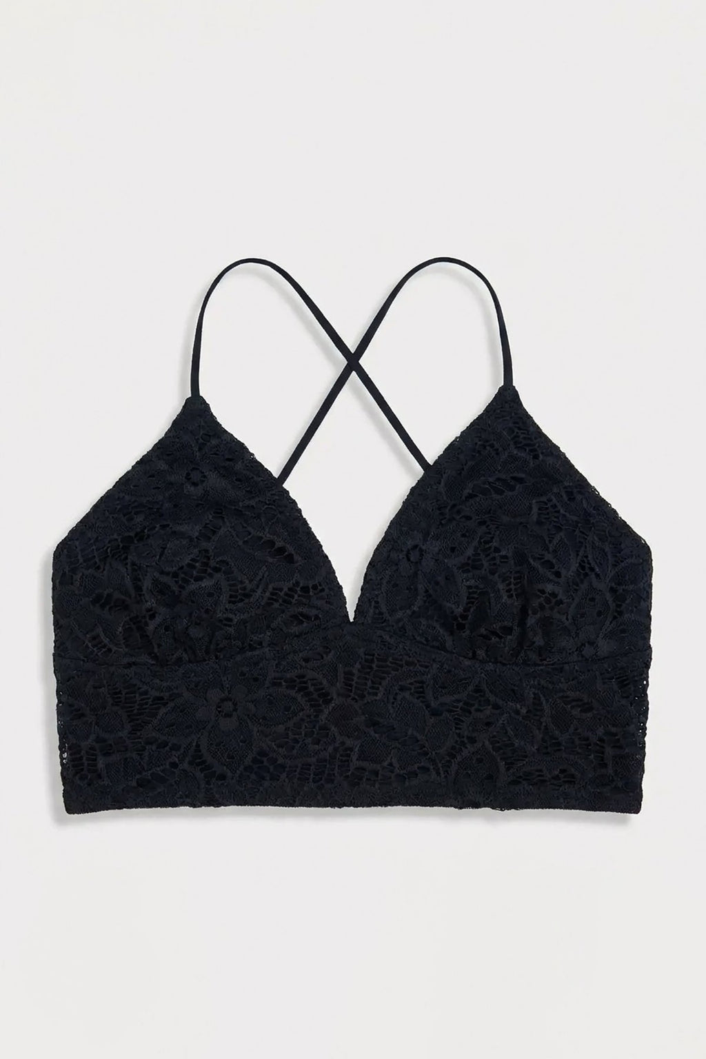 BLS - Belle Non Padded Lace Bralette - Black